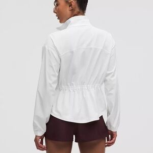 Lululemon UV-Protective Cinch-Waist Running Jacket-white-NWT